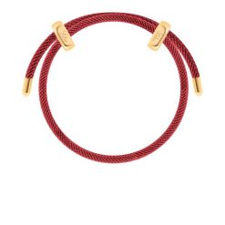 Bransoletka Liana, pozłacana w kolorze ciemnoczerwonym. Czerwone bransoletki Lilou, pozłacane. Za 139.00 zł.