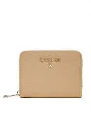 Patrizia Pepe Duży Portfel Damski CQ8512/L001 Beżowy. Brązowe paski Patrizia Pepe, bez wzorów, ze skóry. Za 419.99 zł.