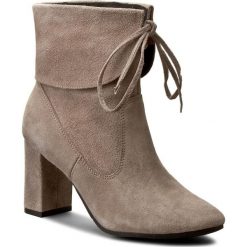 Botki OLEKSY - 368/609 Beżowy. Brązowe botki Oleksy, bez wzorów, ze skóry, bez obcasa, bez zapięcia. W wyprzedaży za 249.00 zł.