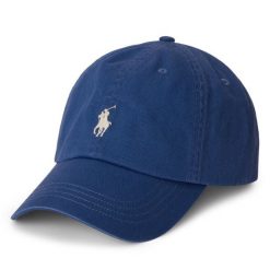 Czapka z daszkiem Polo Ralph Lauren. Niebieskie czapki Polo Ralph Lauren, bez wzorów. Za 269.99 zł.