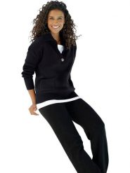 Heine Sweter w kolorze czarnym rozmiar: 40. Czarne swetry Heine, bez wzorów, bez ramiączek. Za 101.95 zł.