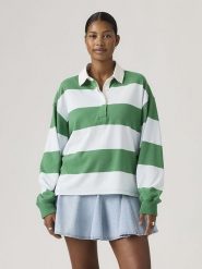 Levi's Bluza "Reenie" w kolorze zielono-błękitnym rozmiar: M. Niebieskie bluzy sportowe Levi's®, m, bez wzorów, z bawełny, bez kaptura. Za 132.98 zł.