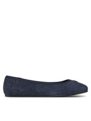 Tommy Hilfiger Baleriny Th Hardware Suede Ballerina FW0FW08655 Granatowy. Niebieskie baleriny TOMMY HILFIGER, bez wzorów, ze skóry, bez obcasa. Za 309.99 zł.