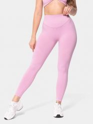 Carpatree Legginsy sportowe "Accolade" w kolorze jasnoróżowym rozmiar: L. Różowe legginsy Carpatree, l, bez wzorów, z podwyższonym stanem. Za 106.38 zł.