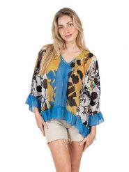 Isla Bonita by SIGRIS Bluzka ze wzorem rozmiar: S. Bluzki Isla Bonita by SIGRIS, s, bez wzorów, z bawełny, bez kołnierzyka, bez ramiączek. Za 150.37 zł.