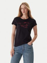 Mustang T-Shirt Loa 1016753 Czarny Slim Fit. Czarne t-shirty Mustang, xl, bez wzorów, z bawełny, bez kołnierzyka, bez ramiączek. Za 79.99 zł.