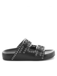 Kennel & Schmenger Klapki Soda 51-96200.210 Czarny. Czarne klapki Kennel + Schmenger, bez wzorów, ze skóry, bez obcasa. Za 759.99 zł.