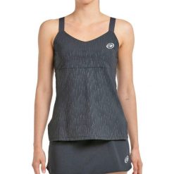 Bullpadel Aduri Women's Tank Top. Czarne topy bullpadel, s, bez wzorów, z nylonu, bez kołnierzyka, bez ramiączek. W wyprzedaży za 155.80 zł.