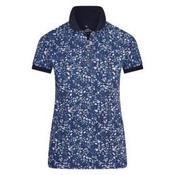 Damskie jeździeckie polo Imperial Riding Mandy. Niebieskie koszulki polo IMPERIAL RIDING, m, bez wzorów, prążkowane, bez kołnierzyka, bez ramiączek. Za 191.90 zł.