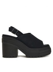 Converse Sandały Chuck 70 De Luxe Heel Sandal Platform A12567C Czarny. Czarne sandały Converse, bez wzorów, z materiału, bez obcasa, na słupku, bez zapięcia. Za 389.99 zł.