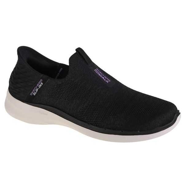 Buty sportowe Sneakersy damskie, Skechers Go Walk 6 - Fabulous View. Czarne obuwie sportowe Skechers, bez zapięcia, trekkingowe, Skechers Sport. Za 389.99 zł.