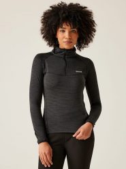 Regatta Bluza polarowa "Yonder II" w kolorze antracytowym rozmiar: 48. Czarne bluzy Regatta, bez wzorów, z materiału, bez kaptura. Za 116.95 zł.
