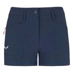 Krótkie spodnie cargo damskie do wędrówek Salewa Puez. Niebieskie spodnie narciarskie Salewa, m, bez wzorów, z materiału, trekkingowe. Za 374.00 zł.