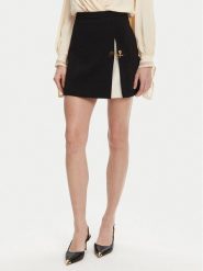 Elisabetta Franchi Spódnica mini GO-079-51E2 Czarny Regular Fit. Czarne spódnice Elisabetta Franchi, bez wzorów, z syntetyku, mini. Za 869.99 zł.