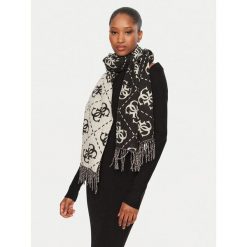 Szal Guess. Czarne szaliki Guess, z aplikacjami. Za 269.99 zł.