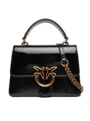 PINKO Torebka Love One Top Handle Mini Light PE 25 PLTT 100071 A1UV Czarny. Czarne torebki klasyczne Pinko, bez wzorów, ze skóry, bez dodatków. Za 1,239.00 zł.