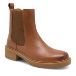 Sztyblety Sergio Bardi. Brązowe botki Sergio Bardi, bez wzorów, bez obcasa, na płaskiej podeszwie, bez zapięcia. Za 279.00 zł.