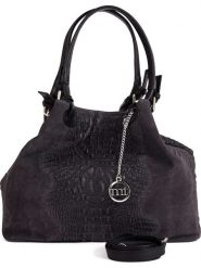 Mia Tomazzi Skórzana torebka "Erculea" w kolorze antracytowym - 35 x 29 x 15 cm rozmiar: onesize. Czarne torby na ramię Mia Tomazzi, bez wzorów, z materiału, na ramię, bez dodatków. Za 246.53 zł.