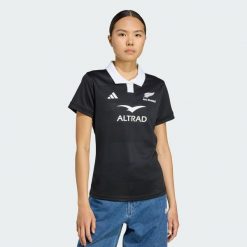 Koszulka All Blacks Home. Czarne bluzki Adidas, xs, bez wzorów, sportowe, bez kołnierzyka, bez ramiączek. Za 399.00 zł.