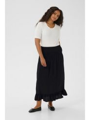 KAFFE curve Spódnica "Bella" w kolorze czarnym rozmiar: M. Czarne spódnice KAFFE curve, na co dzień, m, bez wzorów, z wiskozy, klasyczne, maxi, proste. Za 104.99 zł.