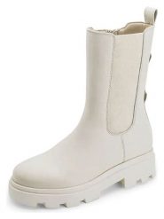 Hey Marly Skórzane botki w kolorze kremowym rozmiar: 38. Brązowe botki Hey Marly, bez wzorów, ze skóry, bez obcasa, bez zapięcia. Za 347.99 zł.