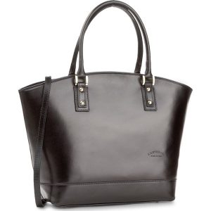 Torebka CREOLE - RBI347 Czarny. Czarne shopper Creole, bez wzorów, ze skóry, duże, bez dodatków. W wyprzedaży za 229.00 zł.