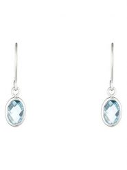 DIAMOND & CO Złote kolczyki z topazem rozmiar: onesize. Szare kolczyki Diamond & Co, z topazem, złote, z zapięciem typu bigiel. Za 462.29 zł.