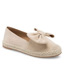 Espadryle DeeZee. Brązowe espadryle DeeZee, bez wzorów, bez obcasa, bez zapięcia. Za 99.99 zł.