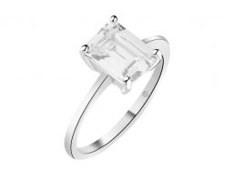 Pierścionek srebrny z cyrkonią. Szare pierścionki Apart, z cyrkonią, srebrne. Za 129.00 zł.