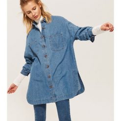 Jeansowa koszula oversize - Niebieski. Koszule House. W wyprzedaży za 49.99 zł.