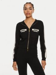 Elisabetta Franchi Sweter MK-56S-46E2 Czarny Regular Fit. Czarne swetry Elisabetta Franchi, s, bez wzorów, z wiskozy, bez ramiączek. Za 1,899.00 zł.