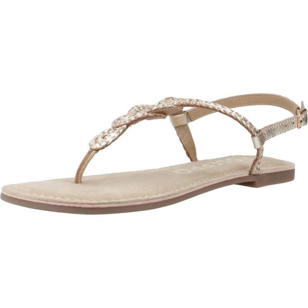 Sandały GIOSEPPO ZUPANJA Złoty. Żółte sandały Gioseppo, bez wzorów, ze skóry, bez obcasa, bez zapięcia. Za 189.99 zł.