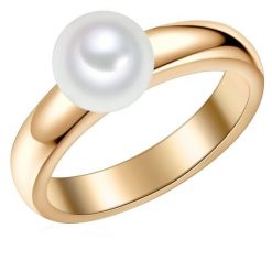 Valero Pearls Srebrny pierścionek srebro wysokiej próby Perła hodowlana słodkowodna żółte złoto Pierścionki 1 ct Damski. Szare pierścionki Valero Pearls, z perłą, pozłacane. Za 359.99 zł.