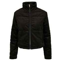 Parka damska Urban Classics corduroy puffer. Czarne parki Urban Classics, z puchu, bez kaptura. Za 305.50 zł.