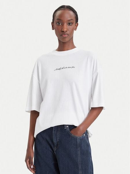 HUGO T-Shirt 50574524 Biały Relaxed Fit. Białe t-shirty Hugo, l, bez wzorów, z bawełny, bez kołnierzyka, bez ramiączek. Za 229.99 zł.