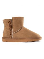ISLAND BOOT Botki zimowe "Belma" w kolorze jasnobrązowym rozmiar: 39. Brązowe botki Island Boot, na zimę, bez wzorów, z materiału, bez obcasa, bez zapięcia. Za 162.87 zł.