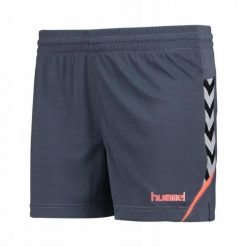 Spodenki damskie sportowe Hummel Authentic Charge Poly Shorts. Szare obuwie sportowe Hummel, bez zapięcia, na fitness i siłownię. Za 49.00 zł.