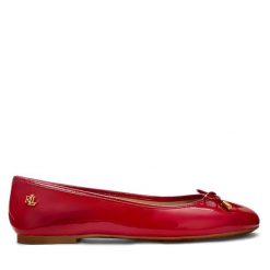 Baleriny LAUREN RALPH LAUREN. Czerwone baleriny Lauren Ralph Lauren, bez wzorów, bez obcasa. Za 469.99 zł.