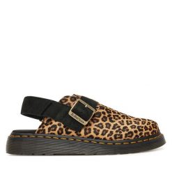 Sandały Dr. Martens. Brązowe sandały Dr. Martens, bez wzorów, bez obcasa, na płaskiej podeszwie, bez zapięcia. Za 489.99 zł.