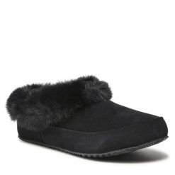 Kapcie Sorel. Czarne obuwie domowe Sorel, bez wzorów, bez zapięcia. Za 429.99 zł.