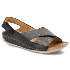 Czarne Sandały Maciejka Wygodne Obuwie Damskie. Czarne sandały Maciejka, bez wzorów, ze skóry, eleganckie, bez obcasa, bez zapięcia. Za 339.00 zł.
