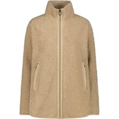 Bluza polarowa damska CMP 35P3846 Long Teddy Highloft. Brązowe bluzy CMP, bez wzorów, z materiału, bez kaptura. Za 349.99 zł.