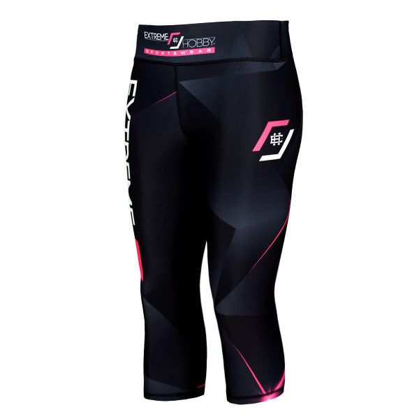 Legginsy sportowe damskie EXTREME HOBBY MT SPORT 3/4. Czerwone legginsy EXTREME HOBBY, l, bez wzorów, z elastanu. Za 179.00 zł.