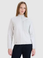 4F Bluza dresowa rozpinana bez kaptura damska - szara L. Szare bluzy 4f, l, bez wzorów, z bawełny, bez kaptura. W wyprzedaży za 139.99 zł.