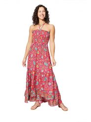 Ipanima Sukienka w kolorze różowym ze wzorem rozmiar: 34-40. Różowe sukienki Ipanima, bez wzorów, klasyczne, bez kołnierzyka, bez ramiączek, maxi, rozkloszowane. Za 78.99 zł.