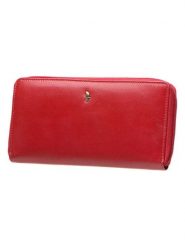 Puccini Skórzany portfel "Murano" w kolorze czerwonym - 20 x 10 x 2 cm rozmiar: onesize. Czerwone portfele Puccini, bez wzorów, z materiału. Za 160.95 zł.