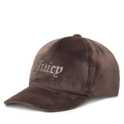 Czapka z daszkiem Juicy Couture. Brązowe czapki Juicy Couture, bez wzorów. Za 149.99 zł.