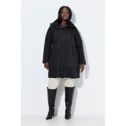 Damskie Płaszcz z sympateksu wodoodporny stójka kieszenie zapinane na zamek. Czarne płaszcze Ulla Popken, plus size, bez wzorów, z materiału, bez kaptura. Za 1,399.99 zł.