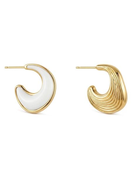 Guess Kolczyki JUBE06 159JW Biały. Białe kolczyki Guess, ze stali. Za 179.99 zł.