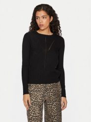 Vila Sweter Olina 14098889 Czarny Regular Fit. Czarne swetry Vila, xl, bez wzorów, z syntetyku, bez ramiączek. Za 69.99 zł.
